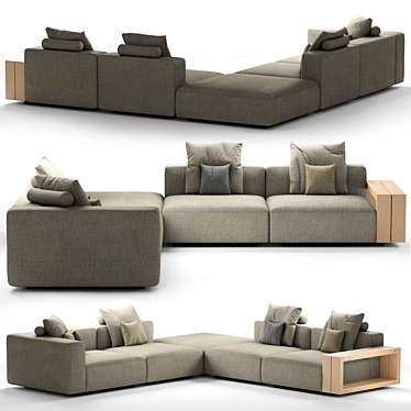 Grandemare Sofa by Flexform 3D model image 1 