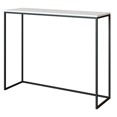 Marble Console Table 3D model image 1 