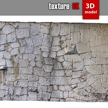 Stone Wall Texture 282 3D model image 1 