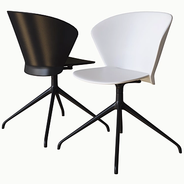 Contemporary Bahia Chair: Calligaris 3D model image 1 