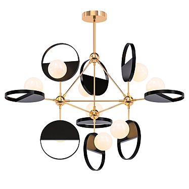 Travis Chandelier: Retro-Industrial Elegance 3D model image 1 
