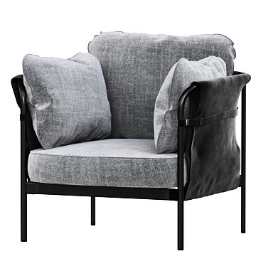 Elegant CAN Armchair: A Perfect Blend of Comfort and Style 3D model image 1 