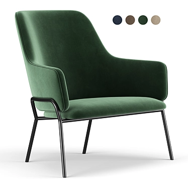 Elevate Your Comfort: Skift Lounge Armchair 3D model image 1 