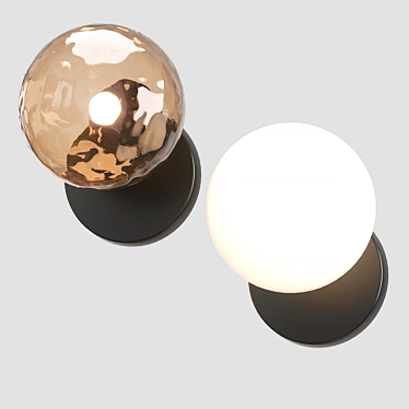 Metal Wall Lamp, 90-260V 3D model image 1 