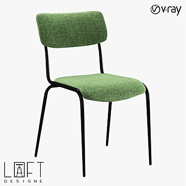 LoftDesigne 2222 Model Chair: Sleek and Stylish Seating 3D model image 1 