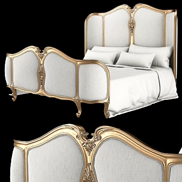 Elegant Euphoria: Eloquence Bed 3D model image 1 