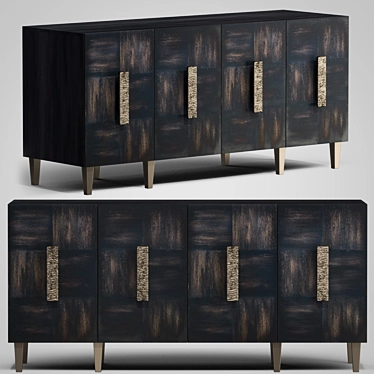 Elegant Neville Credenza: Timeless Melange 3D model image 1 
