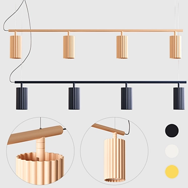 Modern Scandinavian Pendant Lights 3D model image 1 