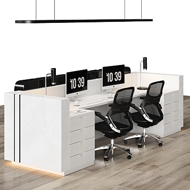 Sleek Modern Counter 2015 3D model image 1 