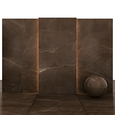 Punica Brown Marble: Elegant Texture for Versatile Designs 3D model image 1 