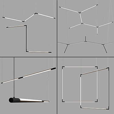 Tubs Modular: Versatile Linear Lighting 3D model image 1 