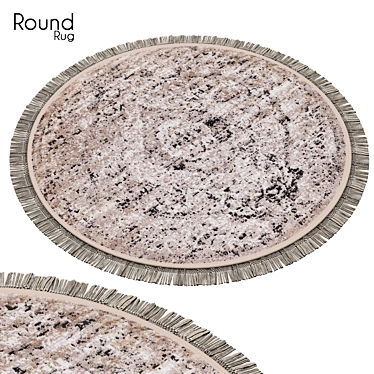 Round 08: Chic Circular Rug 3D model image 1 