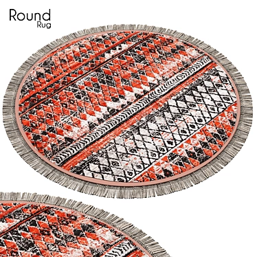 Stylish Round Rug for Any Room 3D model image 1 