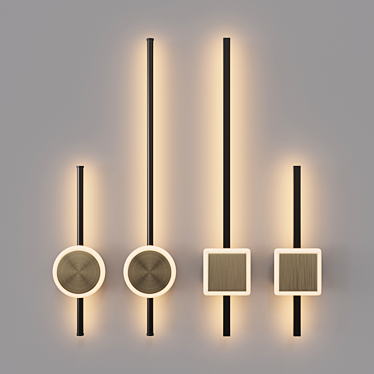 Sleek Ladzag Lamp Collection 3D model image 1 