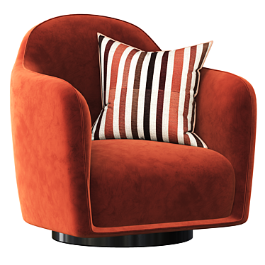 Elegant Longhi Vivienne Armchair 3D model image 1 