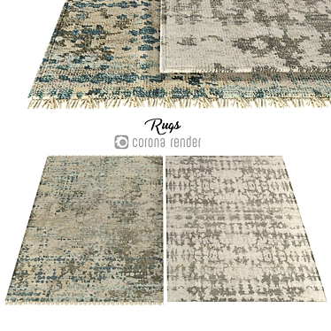 Luxurious Velvet Carpets 3D model image 1 