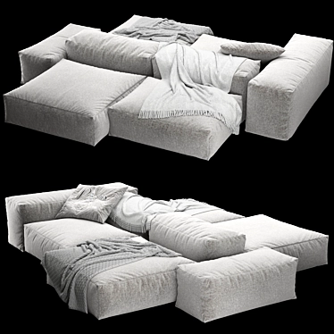 Ultimate Comfort Modular Sofa 3D model image 1 