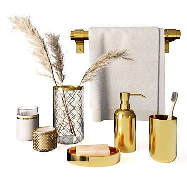 Bathroom set with accessories Zara home