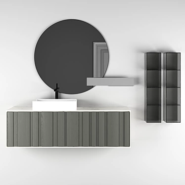 Elegant Edone Bathroom Furniture 3D model image 1 