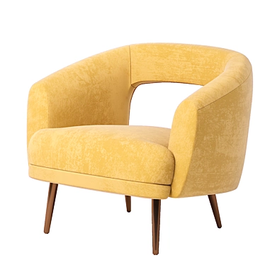 Elegant Millie Chair 3D model image 1 