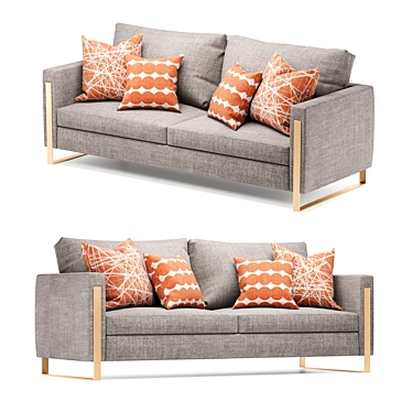 Lexington NOB HILL Sofa: Luxurious and Stylish 3D model image 1 