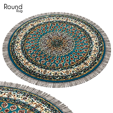 Versatile 31" Round Rug 3D model image 1 