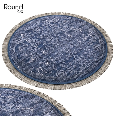 Plush Round Rug 34 3D model image 1 