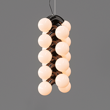 Elegant Vine Pendant Light 3D model image 1 