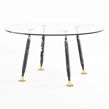 Elegant Hio Table: Stylish and Functional 3D model image 1 