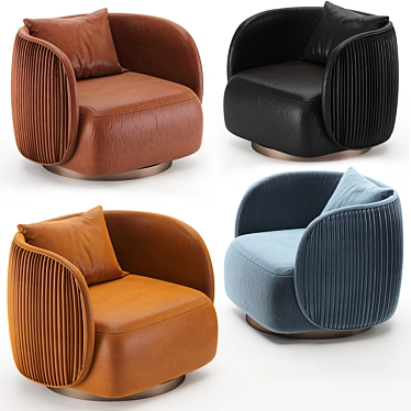 Cantori Bohemian Armchair: Eclectic Elegance for your Space 3D model image 1 
