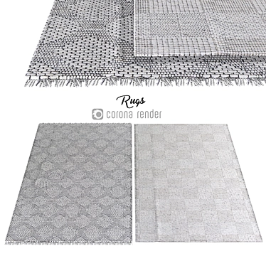 Luxe Carpets: 8,754 Polys, 8,808 Verts 3D model image 1 
