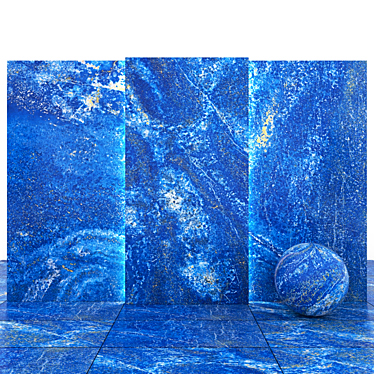 Blue Marble Textured Slabs & Tiles 3D model image 1 