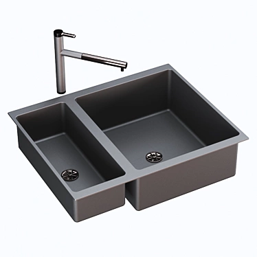 BLANCO SUBLINE: Sleek Kitchen Sink 3D model image 1 