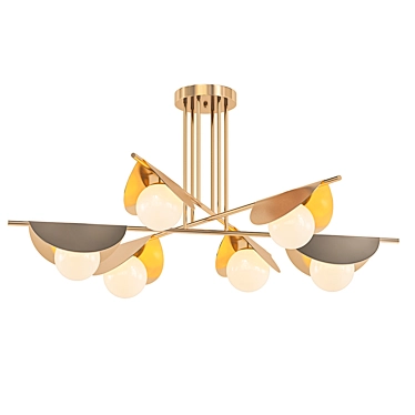 Elegant Pascal Chandelier 3D model image 1 