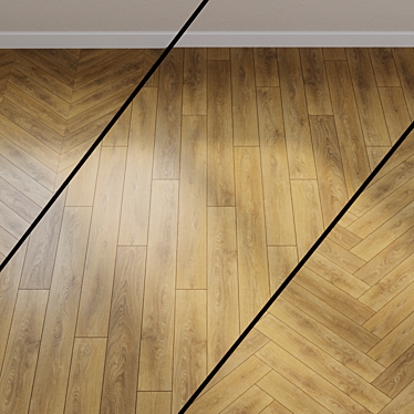 Classic Line Oak Brown Laminate 3D model image 1 