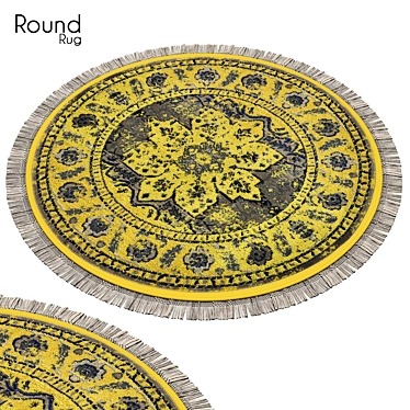 Round Rug 47: Stylish and Durable 3D model image 1 