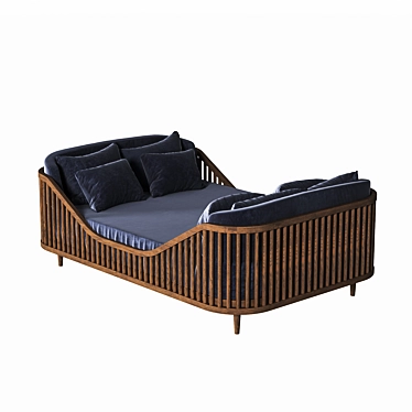 Kobenhavns Ottoman: Stylish and Spacious 3D model image 1 