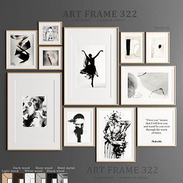 Art Frame 322: Versatile Frames, Various Sizes 3D model image 1 