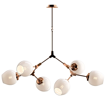 Lindsey Adelman Milk 6 Pendant Chandelier 3D model image 1 