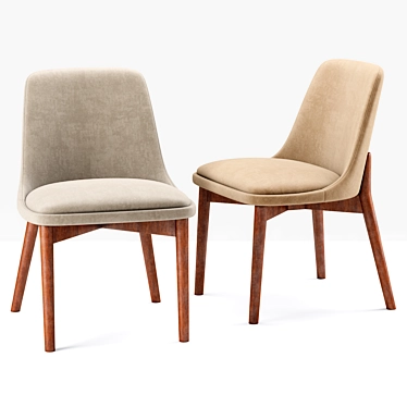 Elegant Celine Chair: Sophisticated Contract Furniture 3D model image 1 
