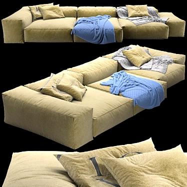 Ultimate Comfort Modular Sofa 3D model image 1 