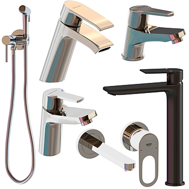 Clever & Grohe Mixer Set 3D model image 1 