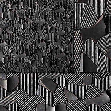 Elegant Modular Wall Covering: Terre Arate by Lithea 3D model image 1 