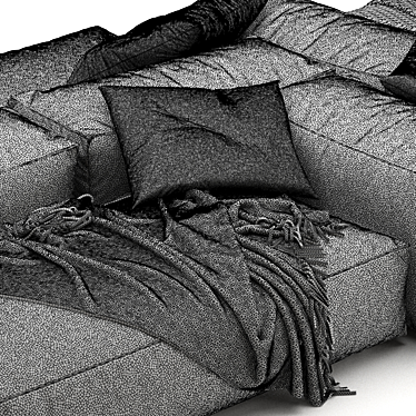 Elegant Modular Sofa: Extrasoft by Living Divani 3D model image 1 