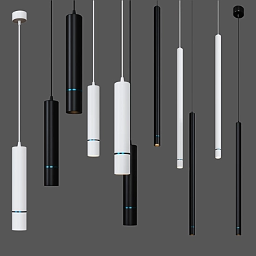 Sleek Crux & Crux Long Lamps 3D model image 1 