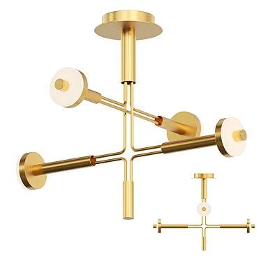 Modern LED chandelier Lampatron AMARILIS 3D model image 1 