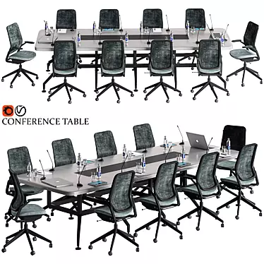 Modern Conference Table 18 3D model image 1 