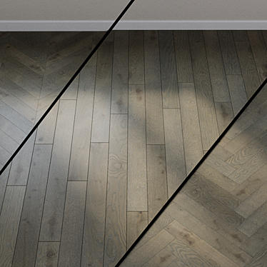 Earth Parquet Board Azure Oak Brown 3D model image 1 