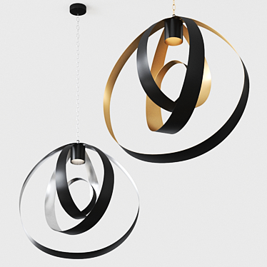 Lunar Large Pendant: Modern Elegance by CTO Lighting 3D model image 1 