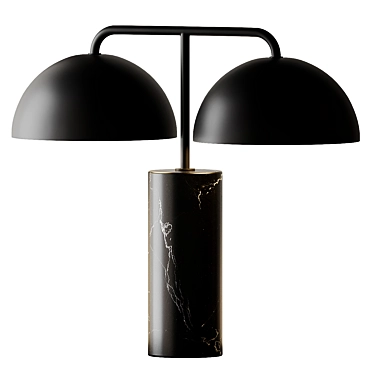 Modern Elegance: Domes Marble Lamp 3D model image 1 
